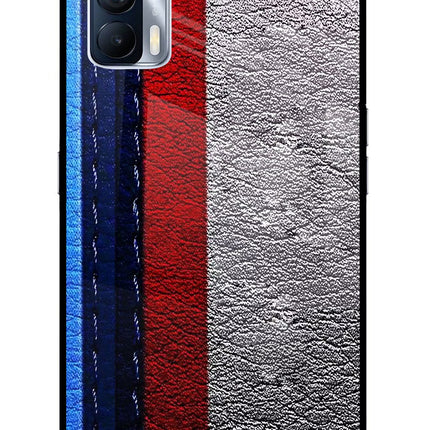 BMW Stripes Realme X7 Glass Case Back Cover by Casekaro