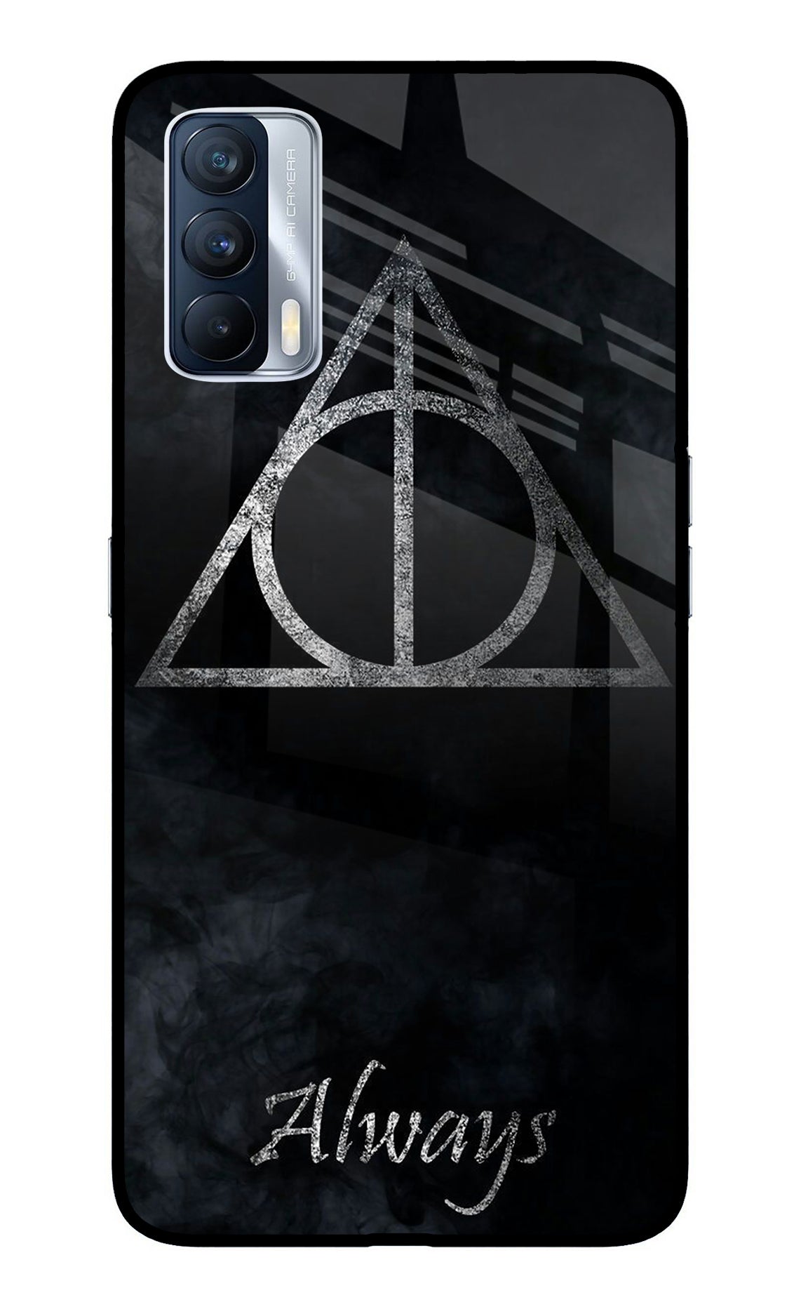 Deathly Hallows Realme X7 Glass Case