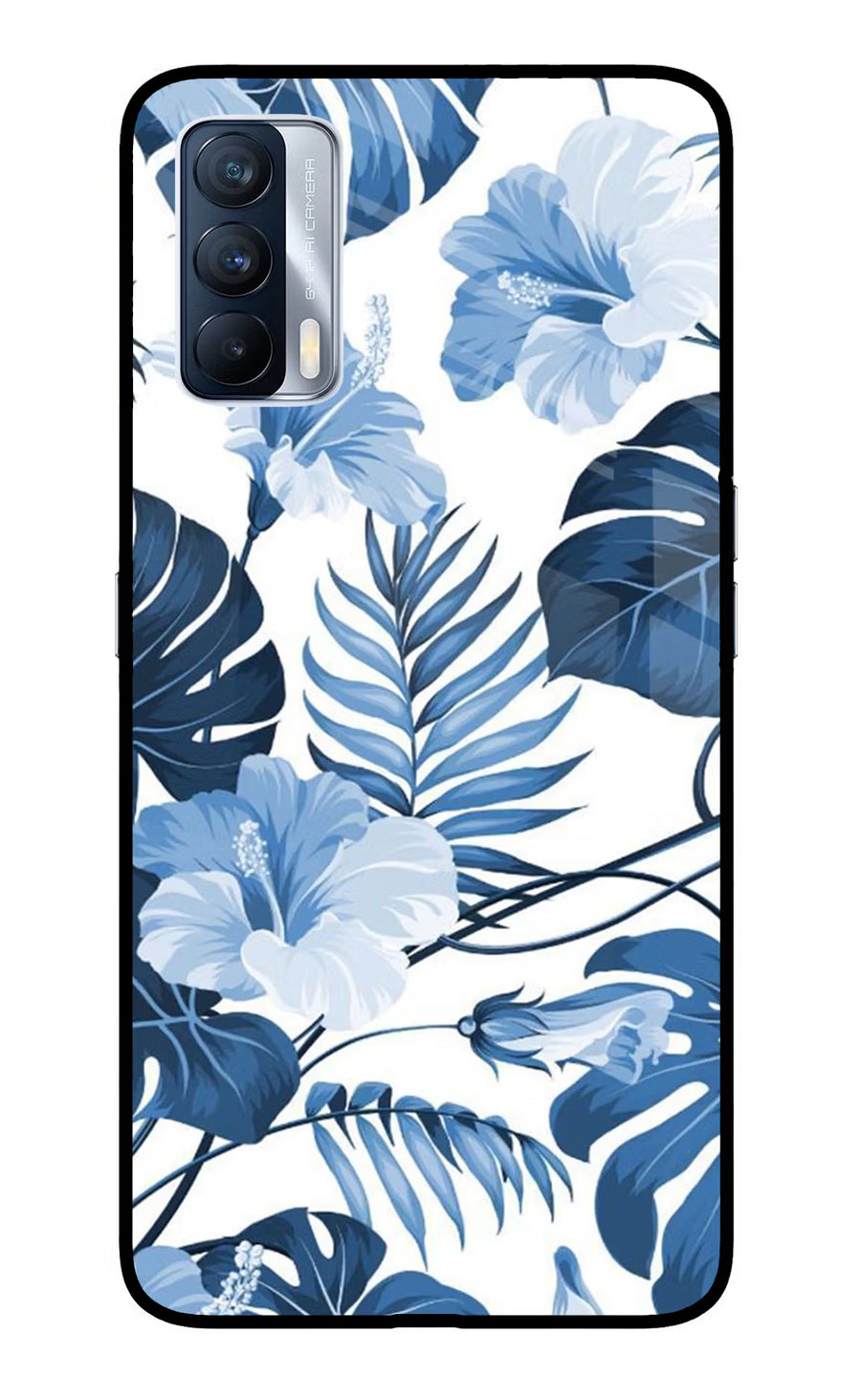 Fabric Art Realme X7 Back Cover, Glass case