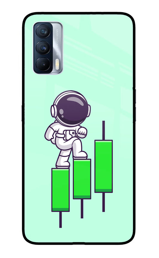 Astronaut Trader Realme X7 Glass Case