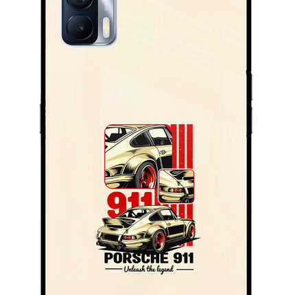 Classic Porsche 911 Realme X7 Glass Case Back Cover by Casekaro