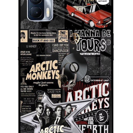 Arctic Monkeys Realme X7 Glass Case Back Cover by Casekaro