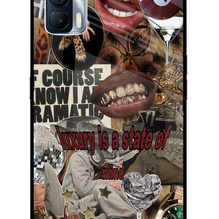 Luxury Realme X7 Glass Case Back Cover by Casekaro