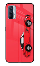 Red Velocity Realme X7 Glass Case
