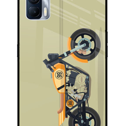 Vertical Speedster Realme X7 Glass Case Back Cover by Casekaro