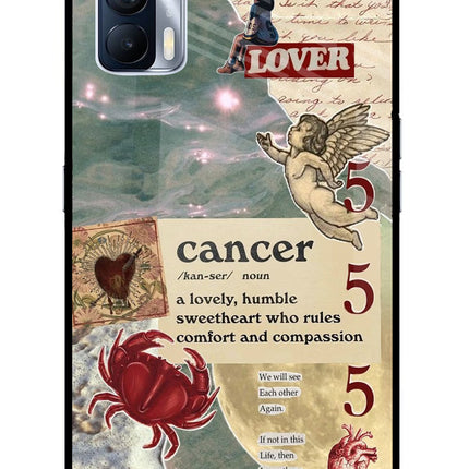 Cancer Zodiac Realme X7 Glass Case Back Cover by Casekaro