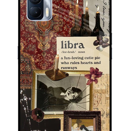 Libra Zodiac Realme X7 Glass Case Back Cover by Casekaro