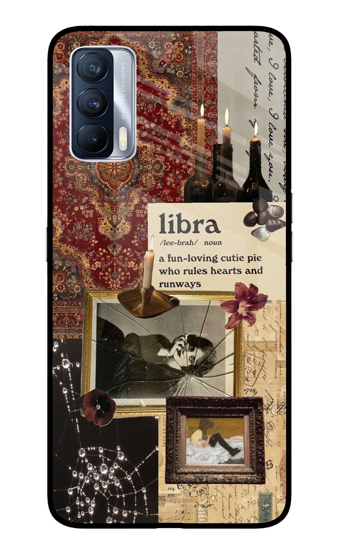 Libra Zodiac Realme X7 Glass Case Back Cover by Casekaro