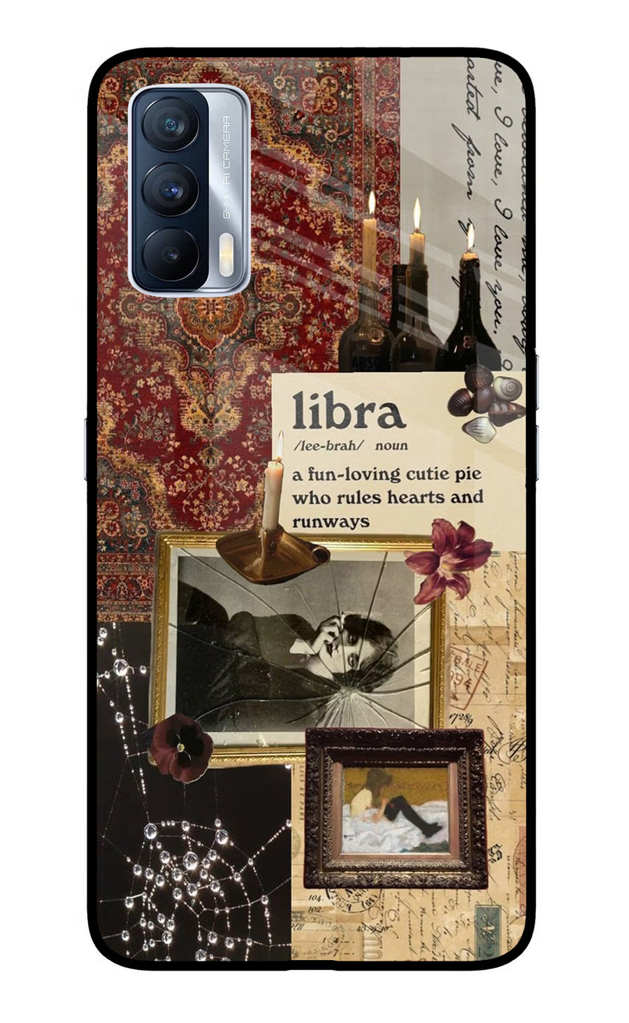 Libra Zodiac Realme X7 Back Cover, Glass case