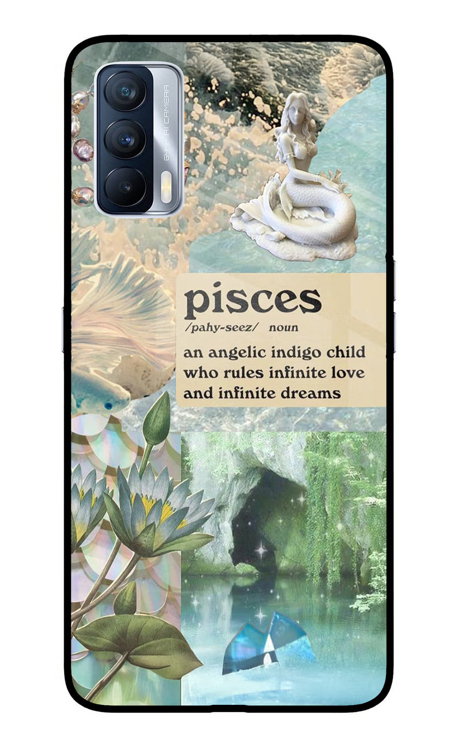 Pisces Zodiac Realme X7 Back Cover, Glass case