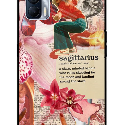 Sagittarius Zodiac Realme X7 Glass Case Back Cover by Casekaro