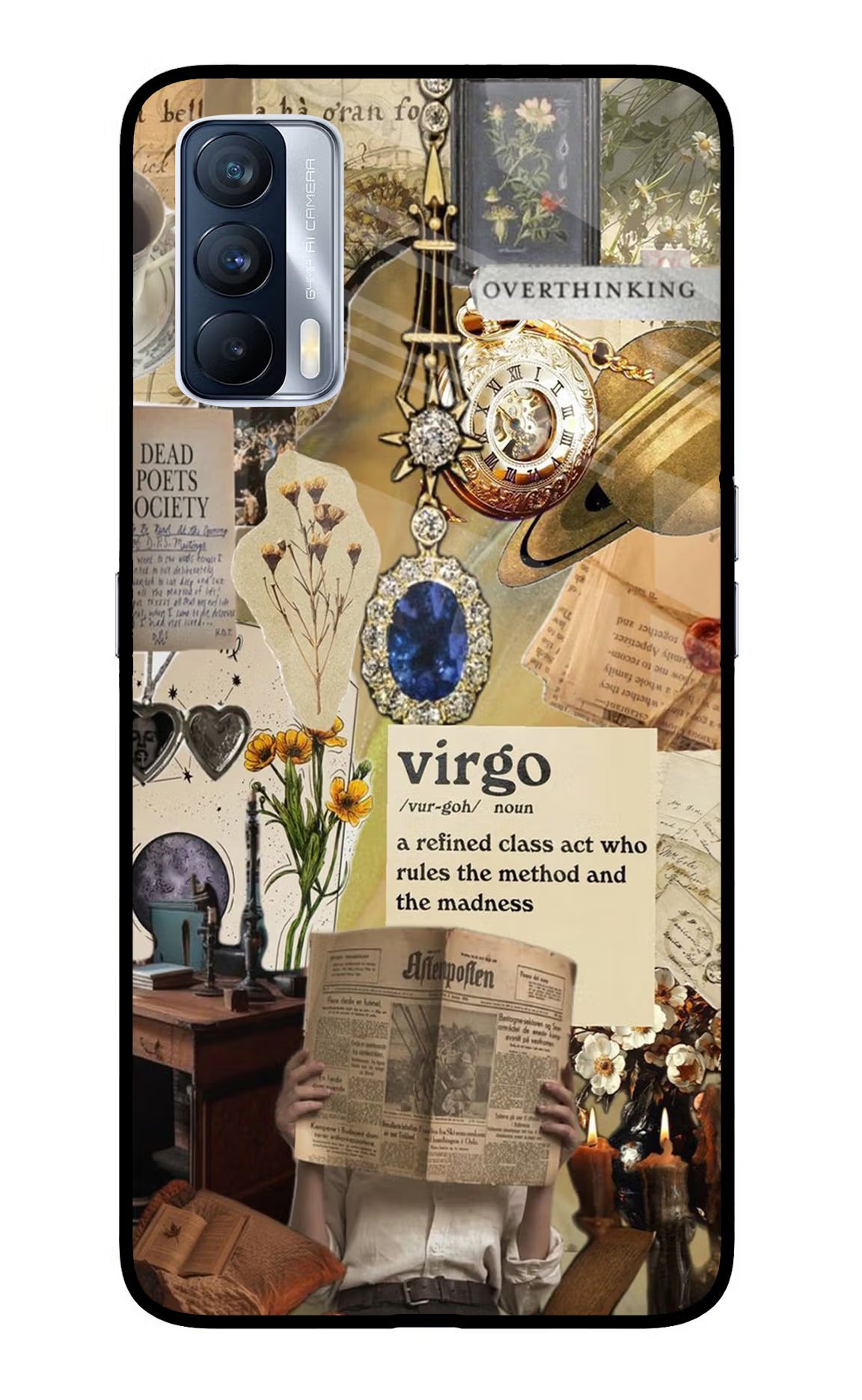 Virgo Zodiac Realme X7 Glass Case