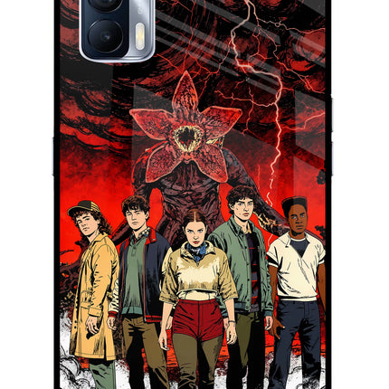 Ordinary Things Characters Realme X7 Glass Case Back Cover by Casekaro