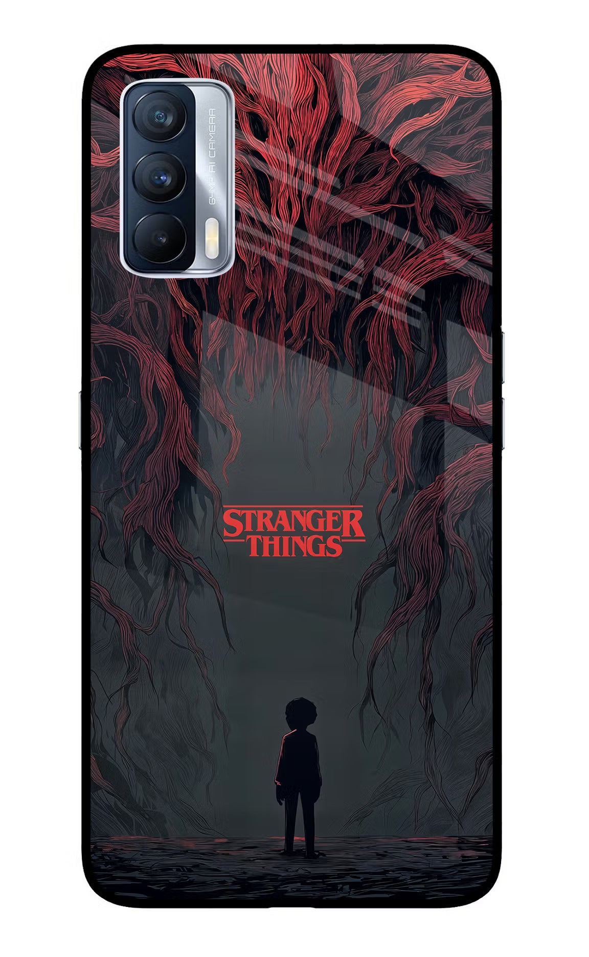 Ordinary Things Dark Side Realme X7 Glass Case Back Cover by Casekaro