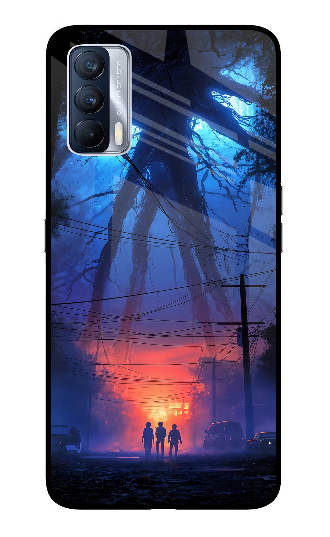 Ordinary Things Shadow Realme X7 Glass Case Back Cover by Casekaro