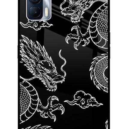 Twin Dragons Realme X7 Glass Case Back Cover by Casekaro