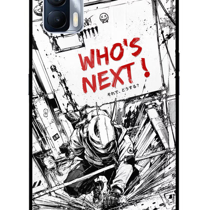 Who's Next Realme X7 Glass Case Back Cover by Casekaro