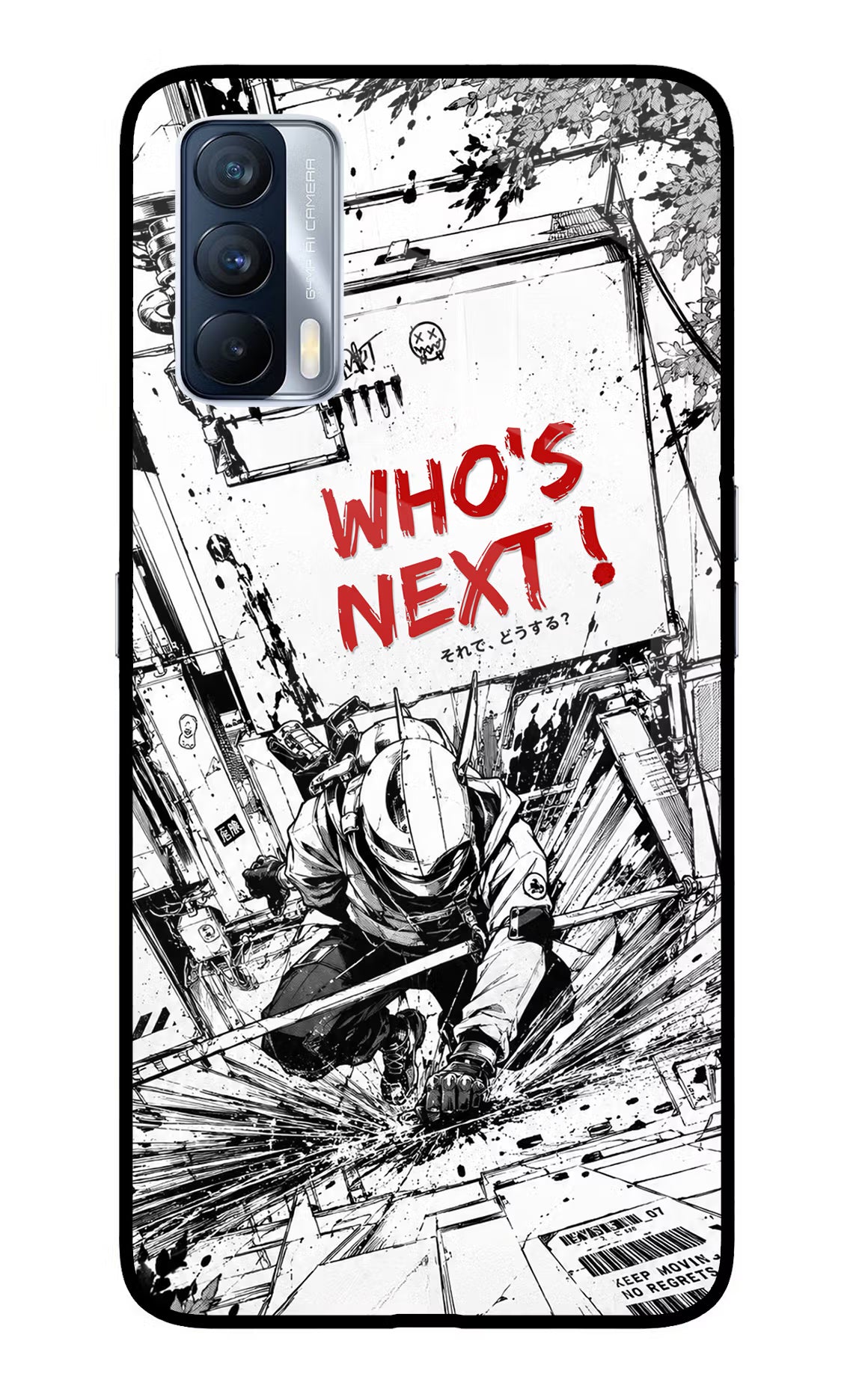 Who's Next Realme X7 Glass Case Back Cover by Casekaro