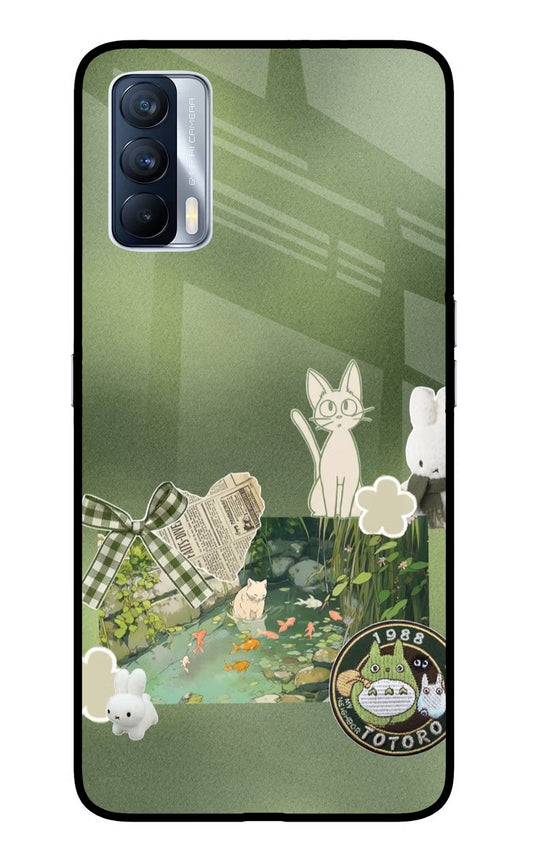 Aesthetic anime Realme X7 Glass Case