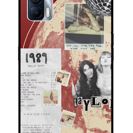Taylor Swift Realme X7 Glass Case Back Cover by Casekaro