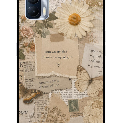 Vintage case Realme X7 Glass Case Back Cover by Casekaro
