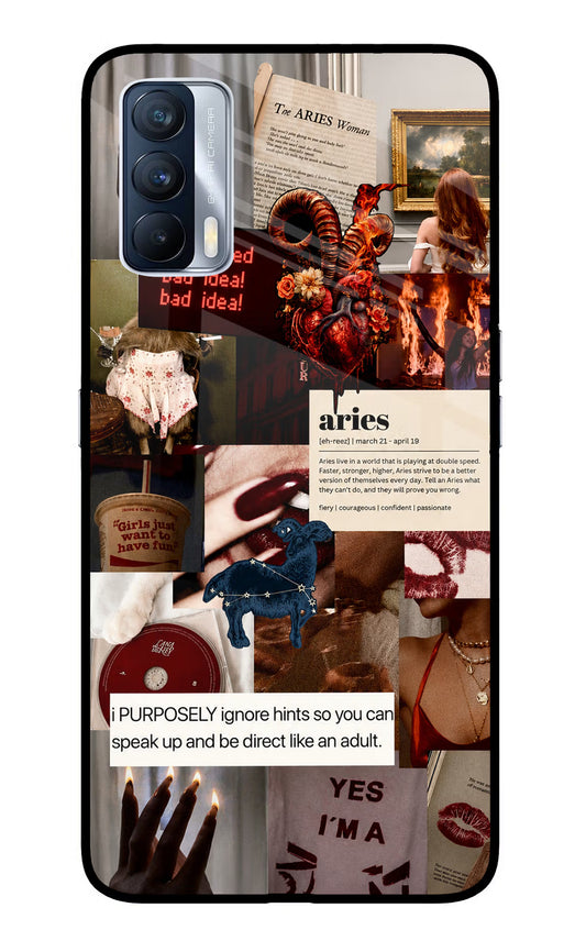 Zodiac Aries Realme X7 Glass Case