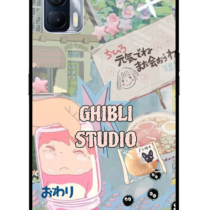 Studio Ghibli Realme X7 Glass Case Back Cover by Casekaro