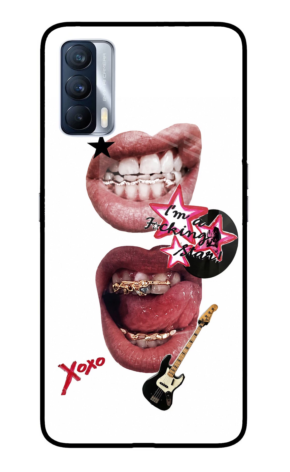 Rockstar Realme X7 Glass Case