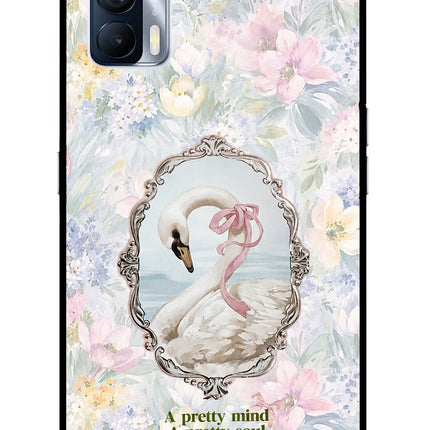 Pretty Mind Pretty Soul Realme X7 Glass Case Back Cover by Casekaro