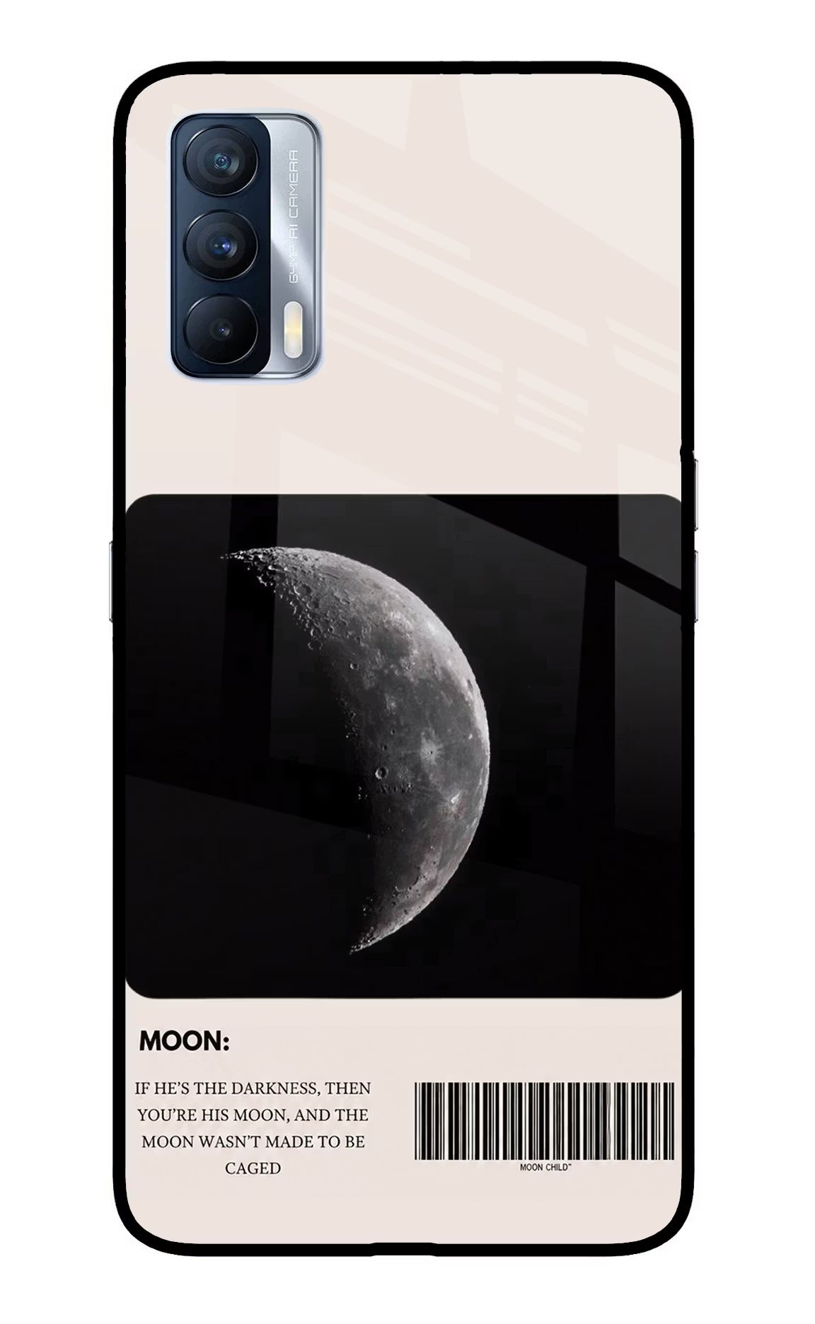 Moon Phase Realme X7 Glass Case