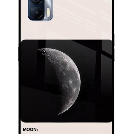 Moon Phase Realme X7 Glass Case Back Cover by Casekaro