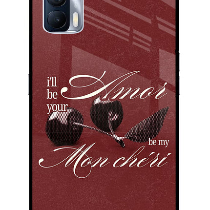Velvet Cherry Realme X7 Glass Case Back Cover by Casekaro