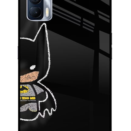 Bat Kitty Realme X7 Glass Case Back Cover by Casekaro