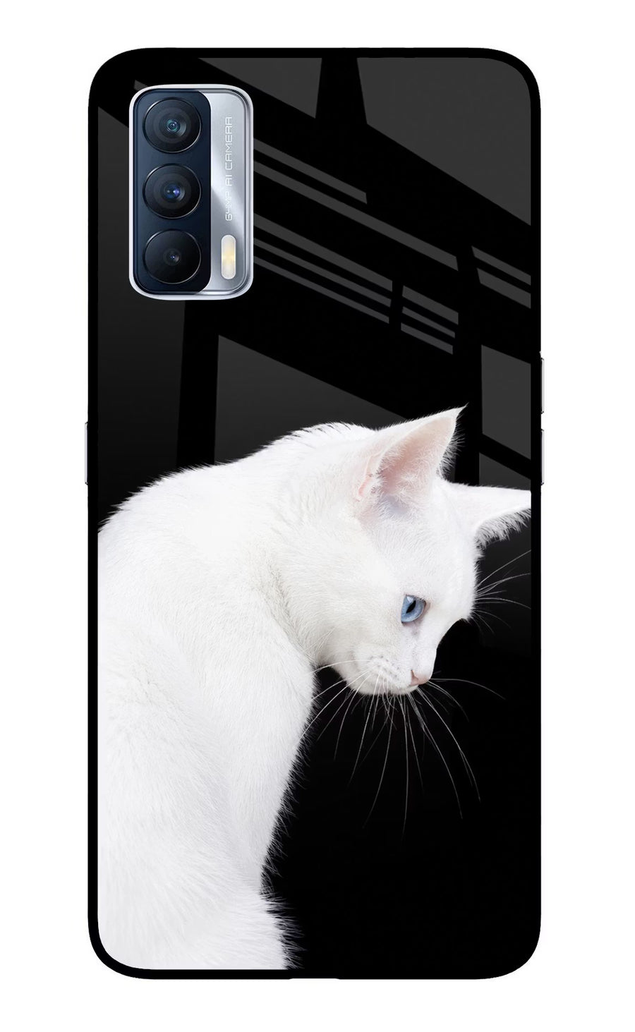 Snow Gaze Realme X7 Back Cover, Glass case