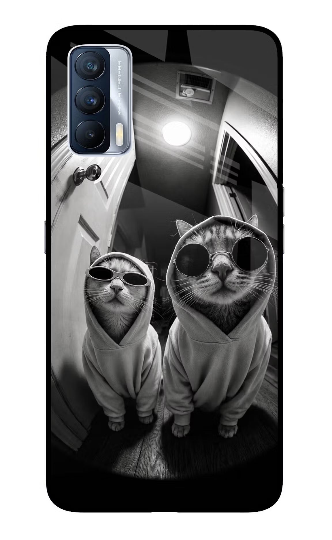 Hood Cats Realme X7 Glass Case