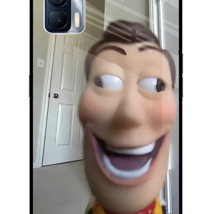 Side Eye Woody Realme X7 Glass Case Back Cover by Casekaro