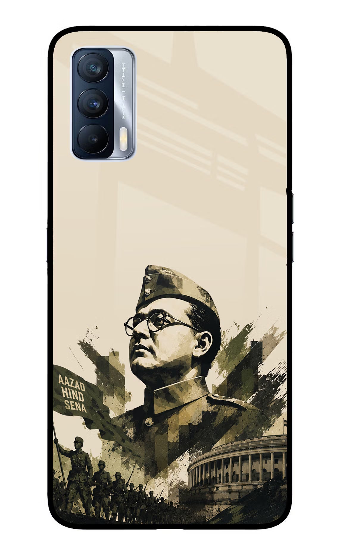 Netaji Rising Realme X7 Glass Case