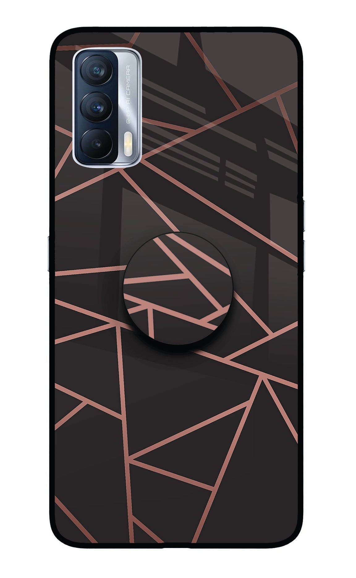 Geometric Pattern Realme X7 Glass Case