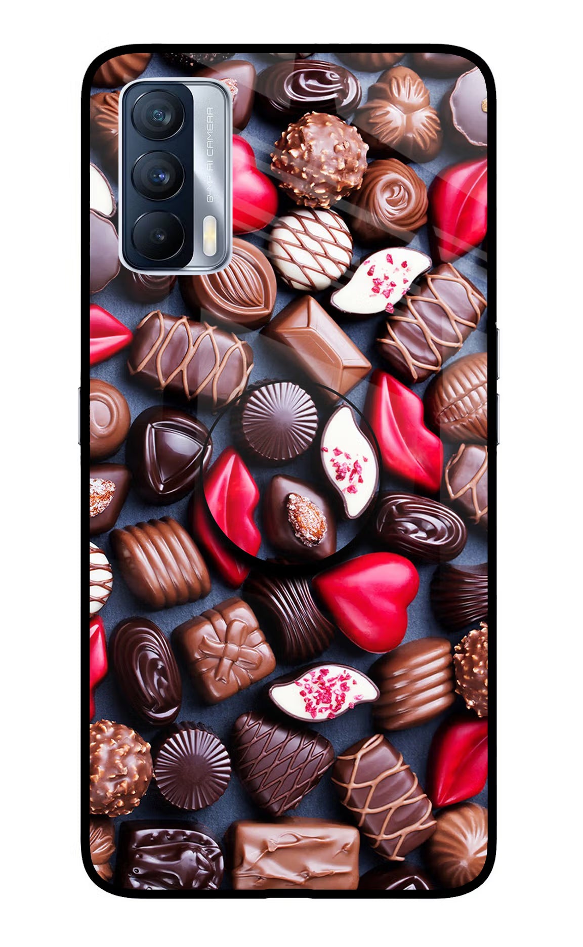 Chocolates Realme X7 Pop Case by Casekaro