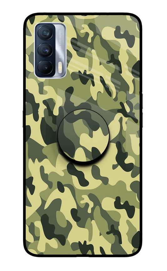 Camouflage Realme X7 Glass Case