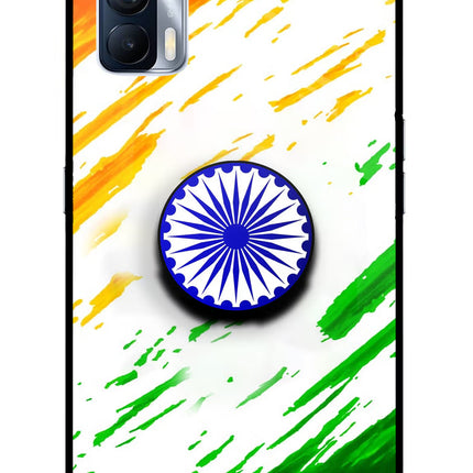 Indian Flag Ashoka Chakra Realme X7 Pop Case by Casekaro