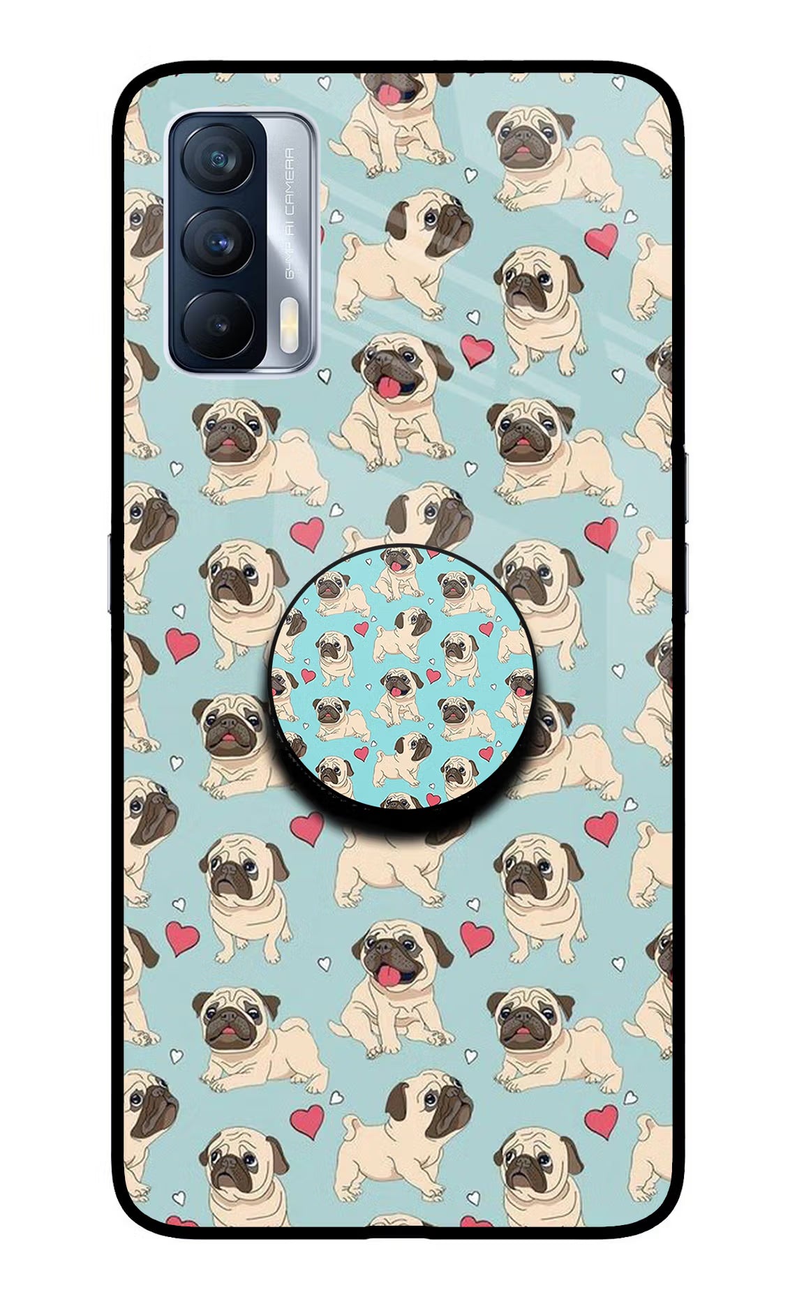Pug Dog Realme X7 Pop Case by Casekaro