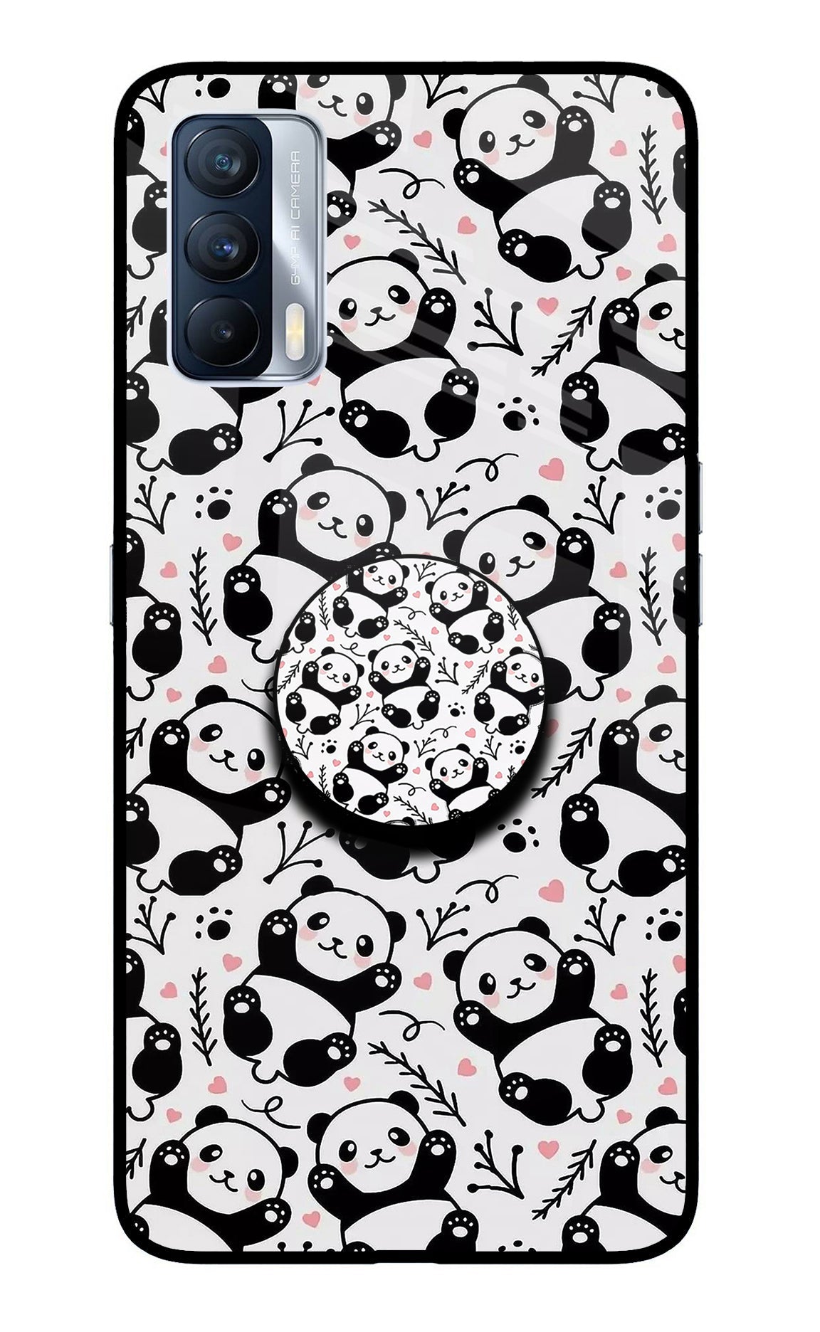 Cute Panda Realme X7 Pop Case