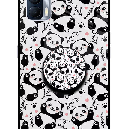 Cute Panda Realme X7 Pop Case by Casekaro