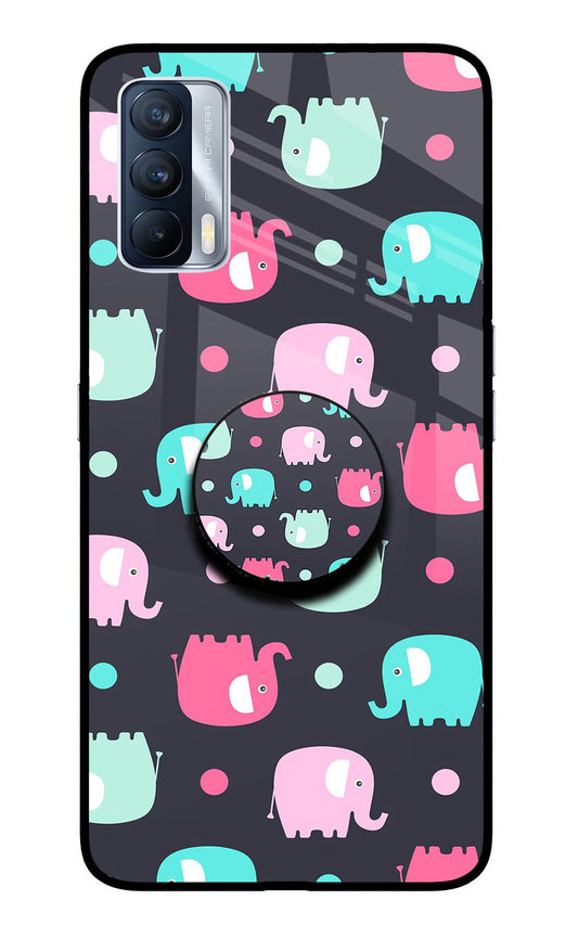 Baby Elephants Realme X7 Glass Case