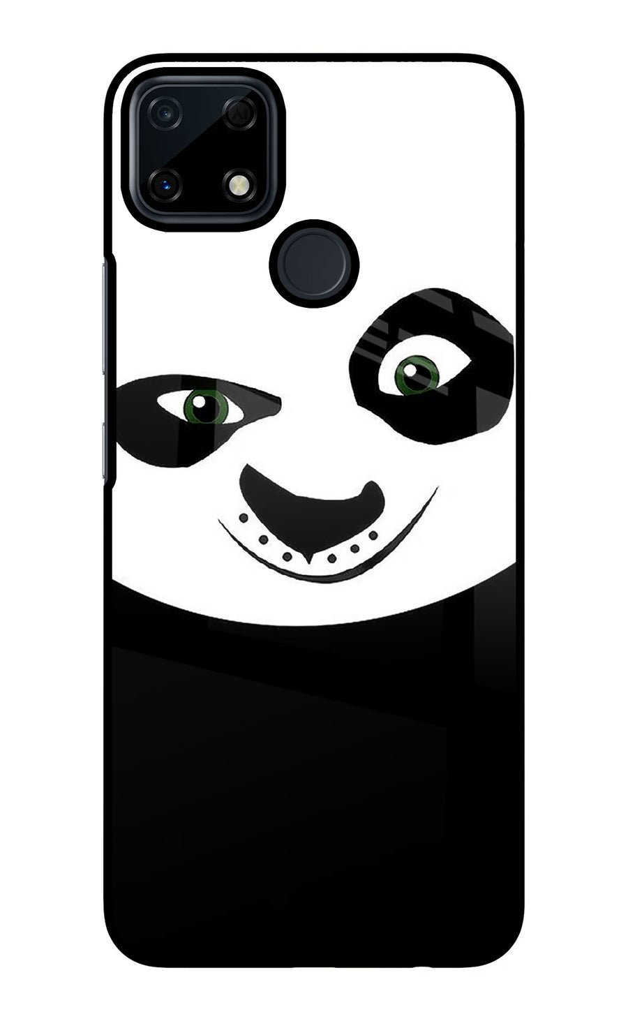 Panda Realme Narzo 30A Back Cover, Glass case