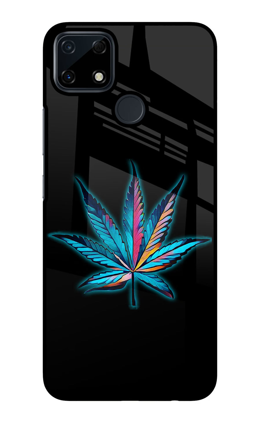 Weed Realme Narzo 30A Back Cover, Glass case