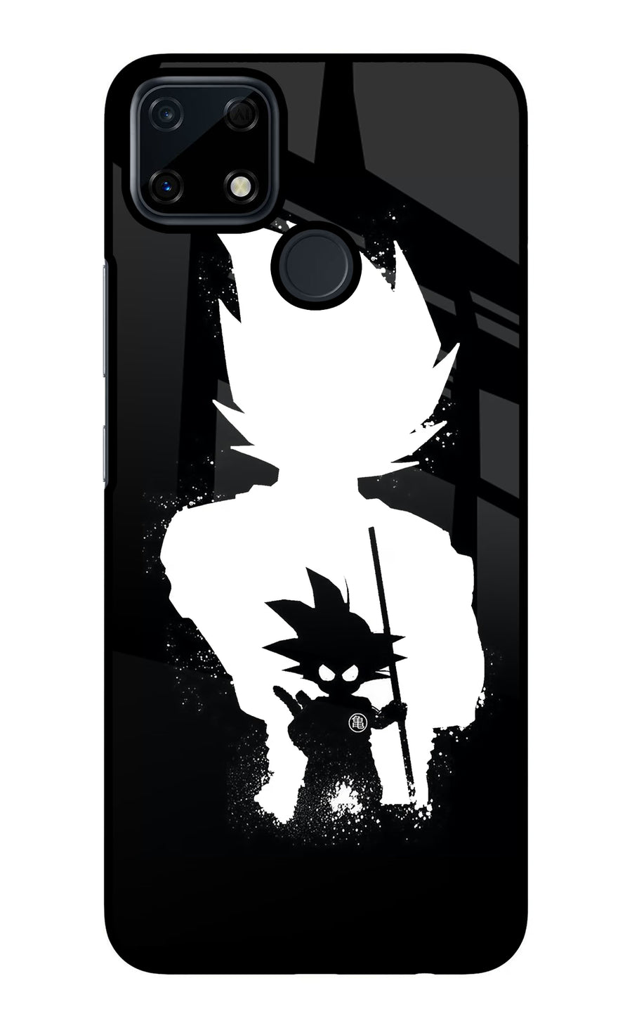 Goku Shadow Realme Narzo 30A Back Cover, Glass case