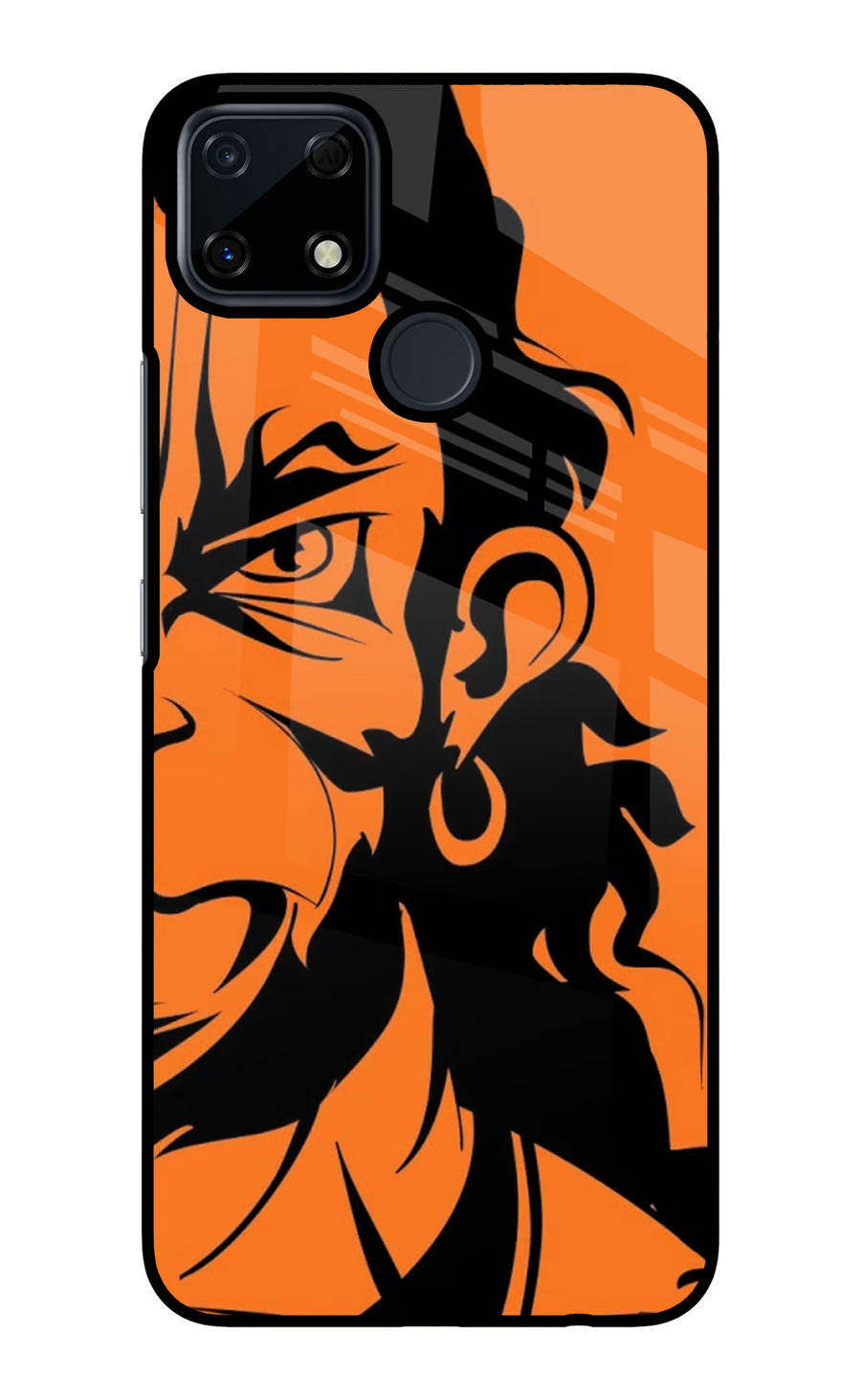 Hanuman Realme Narzo 30A Back Cover, Glass case