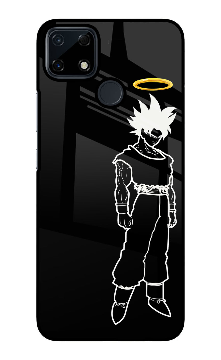 DBS Character Realme Narzo 30A Back Cover, Glass case